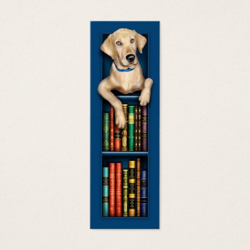 Labrador Retriever Blue Bookmark Business Card Templates