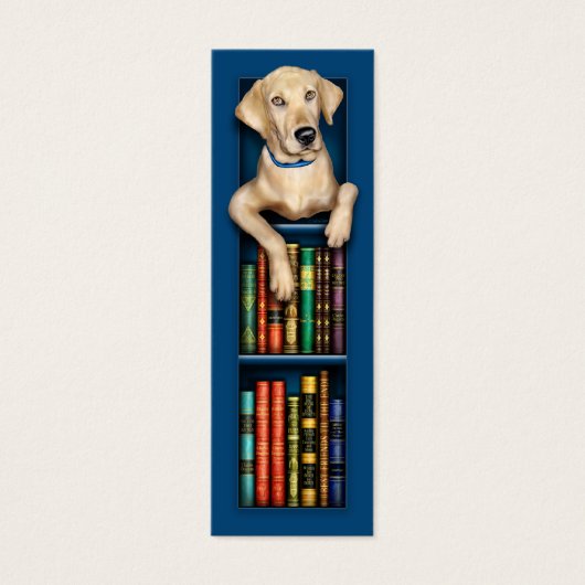 Labrador Retriever Blue Bookmark (Front)