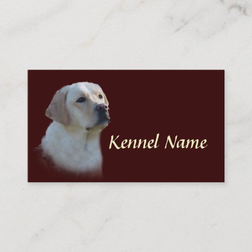 Customizable Labrador Retriever Breeder Business Card