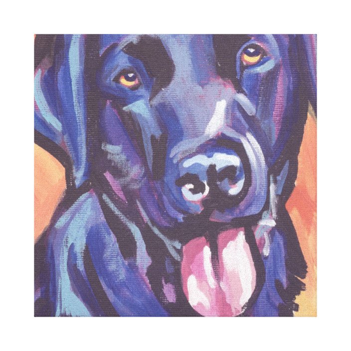 Labrador Retriever Bright Colorful Pop Dog Art Canvas Print Zazzle