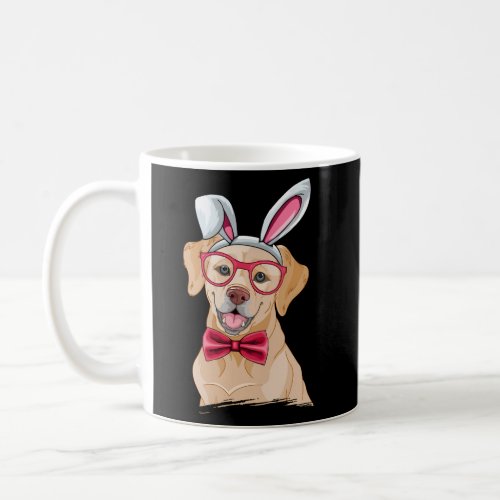 Labrador Retriever Bunny Ears Glasses Easter Dog O Coffee Mug