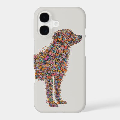 Labrador Retriever Butterfly Silhouette Art Phone iPhone 17 Case