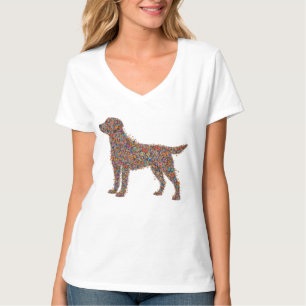 Labrador Retriever Butterfly Silhouette Dog Lover T-Shirt
