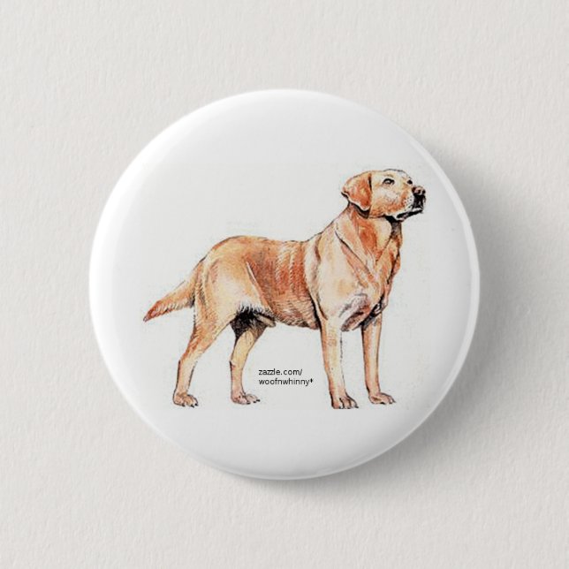 Labrador Retriever Button (Front)
