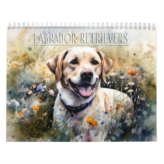 Labrador Retriever Calendar, any year Calendar (Cover)