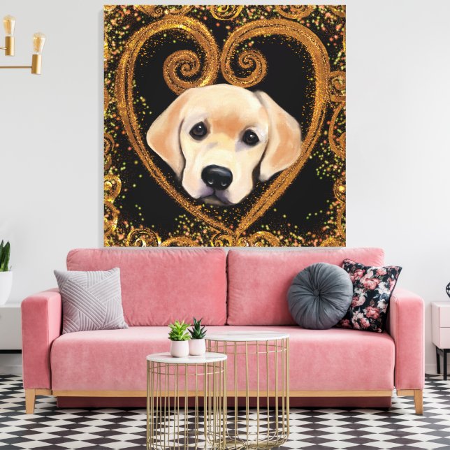 Labrador Retriever  Canvas Print (Insitu(LivingRoom))