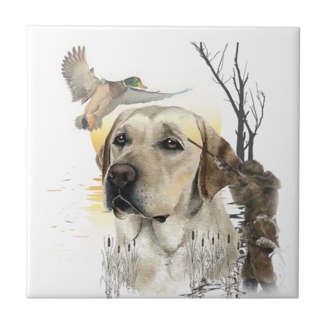  Labrador Retriever  Ceramic Tile (Front)