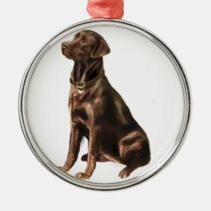 Labrador Retriever - Chocolate 1 Metal Ornament