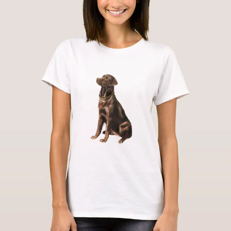 Labrador Retriever - Chocolate 1 T-Shirt | Zazzle