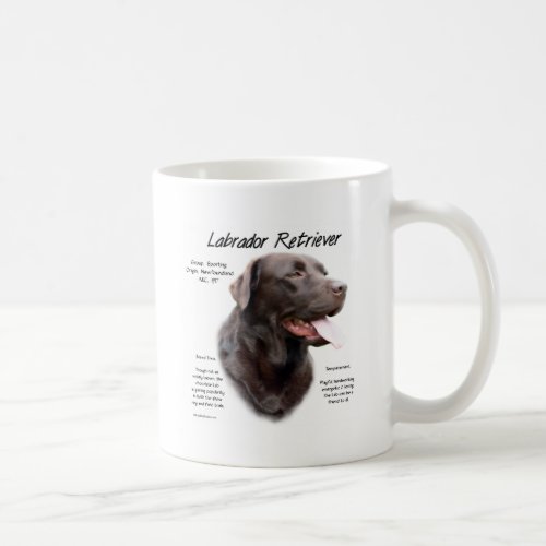 Labrador Retriever chocolate History Design Coffee Mug