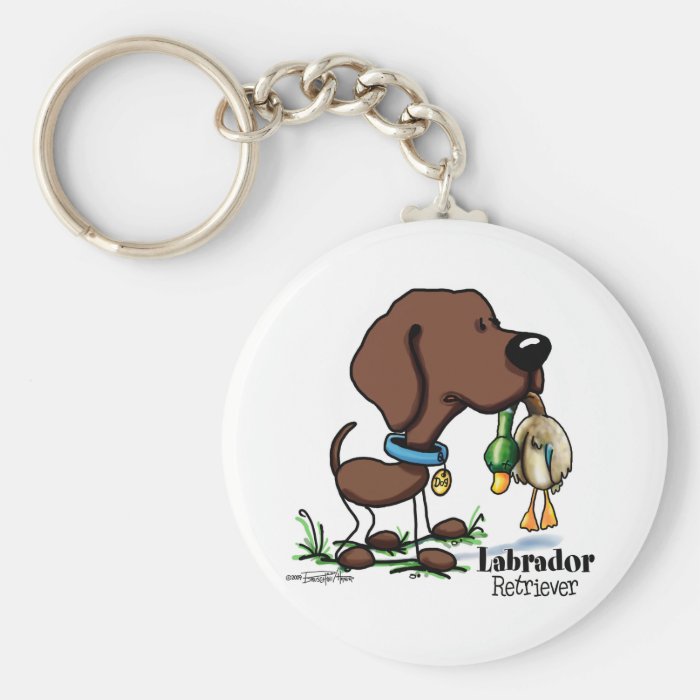 Labrador Retriever   Chocolate Key Chain