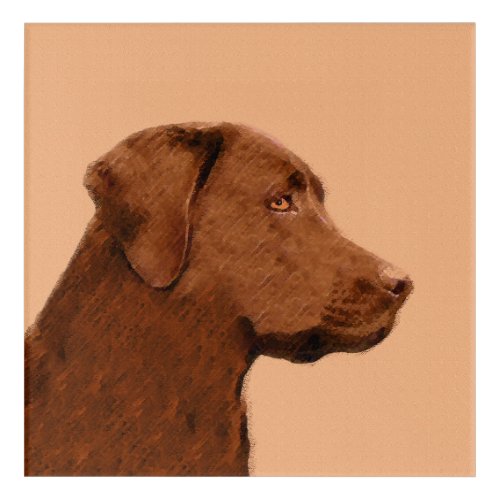 Labrador Retriever Chocolate Painting _ Dog Art