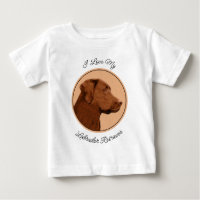 Labrador Retriever (Chocolate) Painting - Dog Art