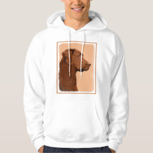 Labrador Retriever (Chocolate) Painting - Dog Art Hoodie