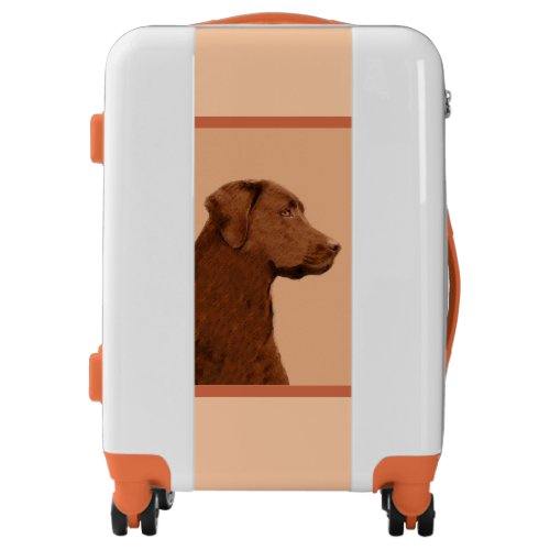 Labrador Retriever Chocolate Painting _ Dog Art Luggage