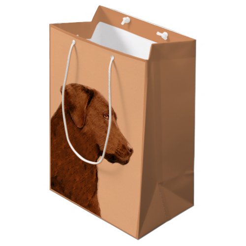 Labrador Retriever Chocolate Painting _ Dog Art Medium Gift Bag