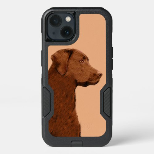 Labrador Retriever Chocolate Painting _ Dog Art iPhone 13 Case