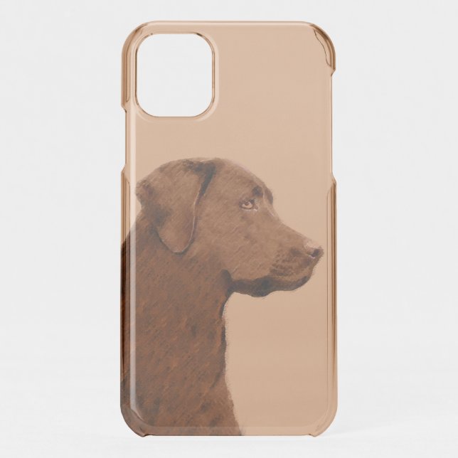 Labrador Retriever (Chocolate) Painting - Dog Art Uncommon iPhone Case (Back)