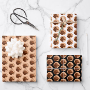 Labrador Retriever (Chocolate) Painting - Dog Art Wrapping Paper Sheets