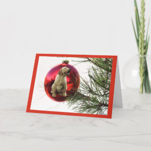Labrador Retriever Christmas Card Ball Hanging3