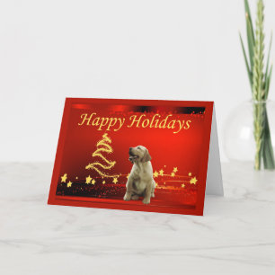 Labrador Retriever  Christmas Card Stars3