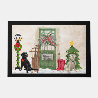 Labrador Retriever Christmas Doormat Door Mat