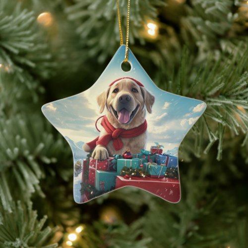 Labrador Retriever Christmas Hanging Decoration