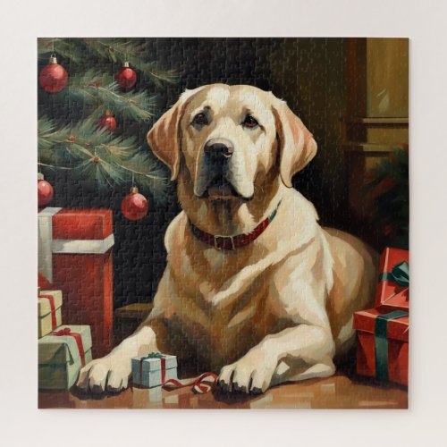 Labrador Retriever Christmas Jigsaw Puzzle