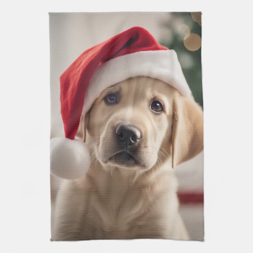 Labrador Retriever Christmas Kitchen Towel