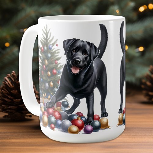 Labrador Retriever Christmas Tree Dog Lover Coffee Mug