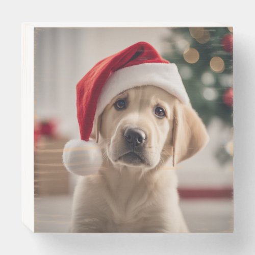 Labrador Retriever Christmas Wooden Box Sign