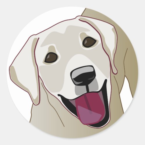 Labrador Retriever Classic Round Sticker