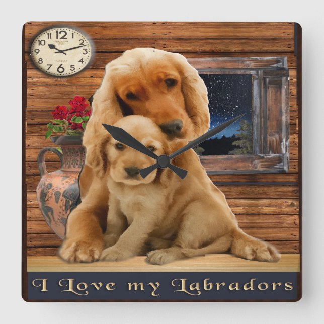 Labrador retriever clock (Front)