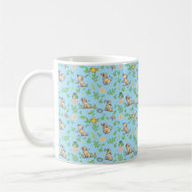 Labrador Retriever Coffee Mug Spring Floral Kawaii