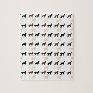 labrador retriever color silhouettes jigsaw puzzle