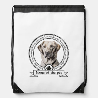 Labrador Retriever Credo Drawstring Bag