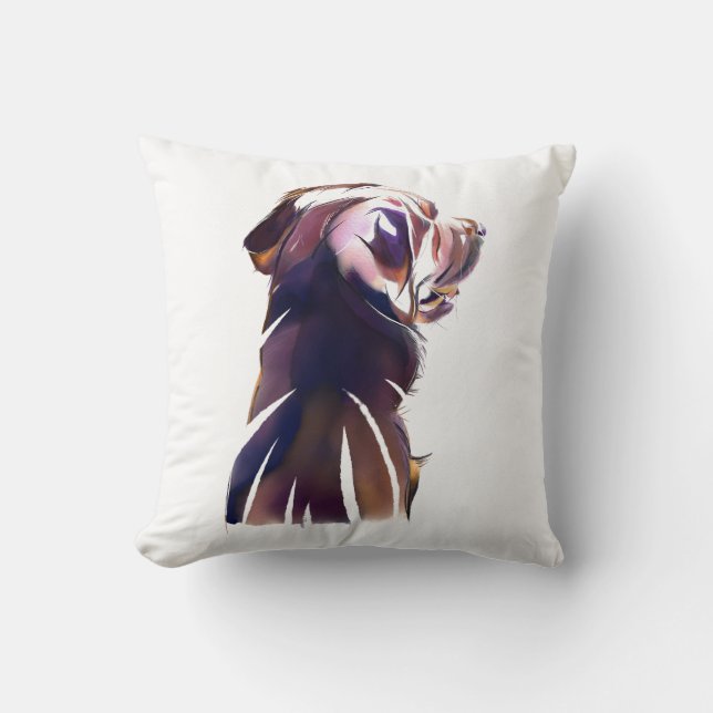 Labrador Retriever Cushion – Dog Lover Gift (Front)