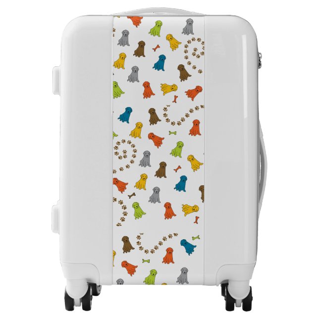Labrador Retriever Customizable Suitcase Luggage (Front)