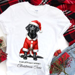 Labrador Retriever Cute Santa Dog Family Christmas T-Shirt<br><div class="desc">Celebrate the Holidays in Style with Our Santa Dog Christmas Shirt! Embrace the festive spirit with our adorable Black Labrador Retriever Christmas Shirt! Perfect for dog lovers and Labrador enthusiasts, this shirt features a charming design of a Santa dog donning a jolly red hat. It's an ideal choice for those...</div>