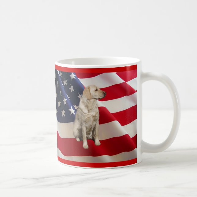 Labrador Retriever Dad Mug America (Right)
