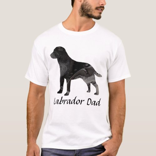 Labrador Retriever Dad Shirt Top Clothing Black