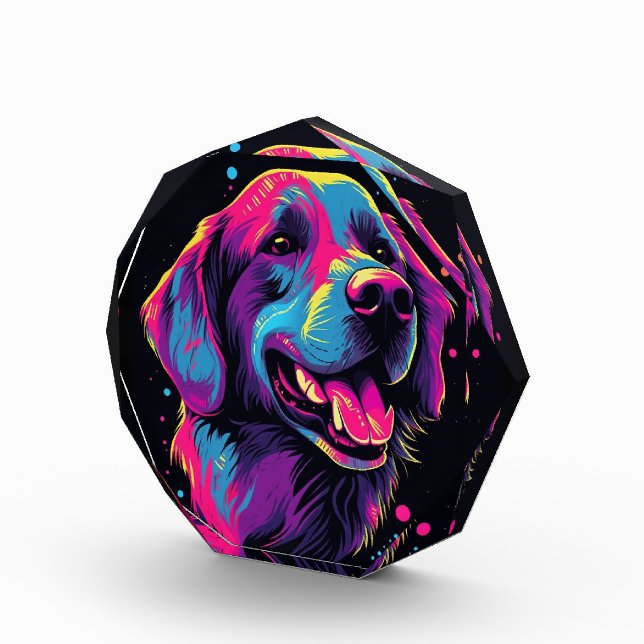 Labrador Retriever Dog Acrylic Award (Right)