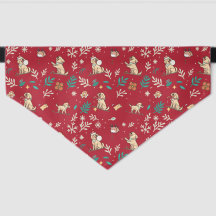 Labrador Retriever Dog Bandana Cute Christmas