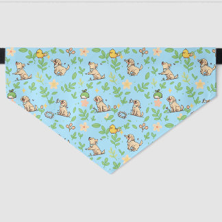 Labrador Retriever Dog Bandana Pastel Spring Pet Bandana Collar