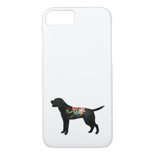 Labrador Retriever Dog Breed Bohemian Floral iPhone 87 Case