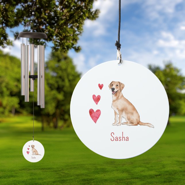 Labrador Retriever Dog Breed Personalized Wind Chime (Outdoor)