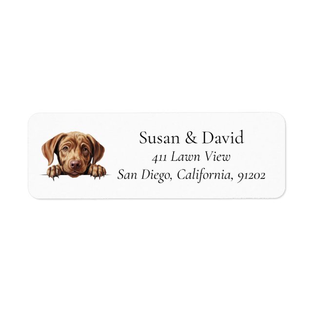 Labrador Retriever Dog Breed Pet Lovers Label (Front)