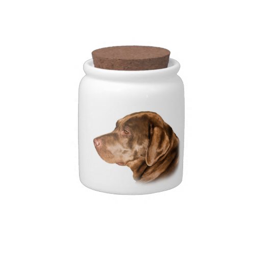 Labrador Retriever Dog Candy Jar Customizable Candy Jar