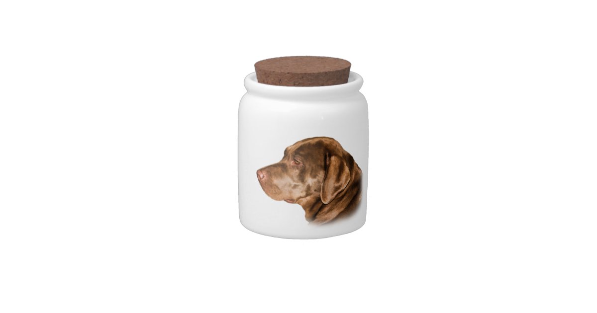 Labrador Retriever Dog, Candy Jar, Customizable Candy Jar Zazzle