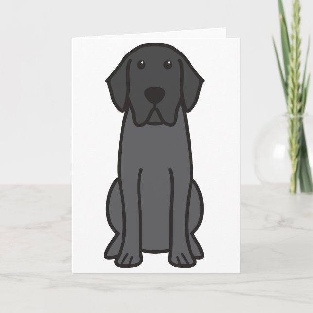 Labrador Retriever Dog Cartoon Card (Front)